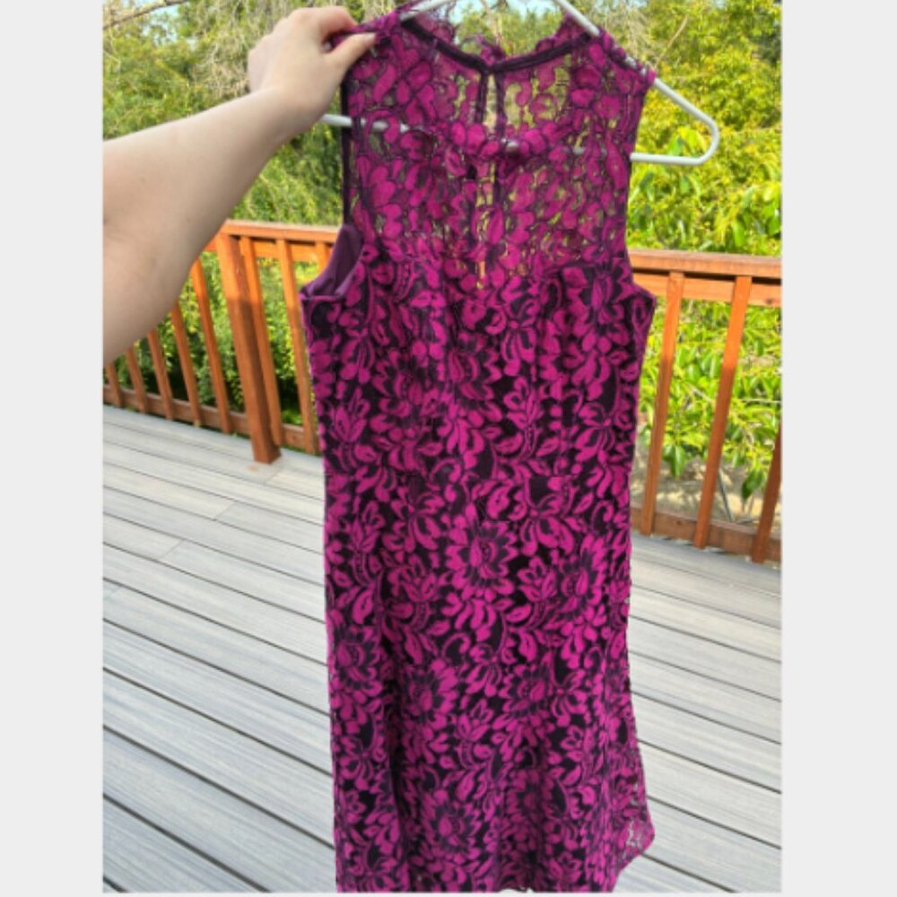 Pink lace dress